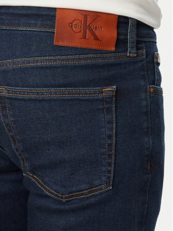 Calvin Klein Jeans Jeansy LV04RG792G Granatowy Skinny Fit