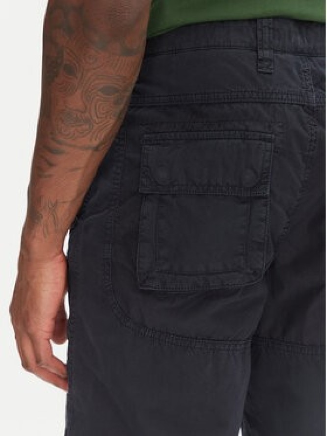 Aeronautica Militare Szorty materiałowe 251BE041CT1122 Granatowy Regular Fit