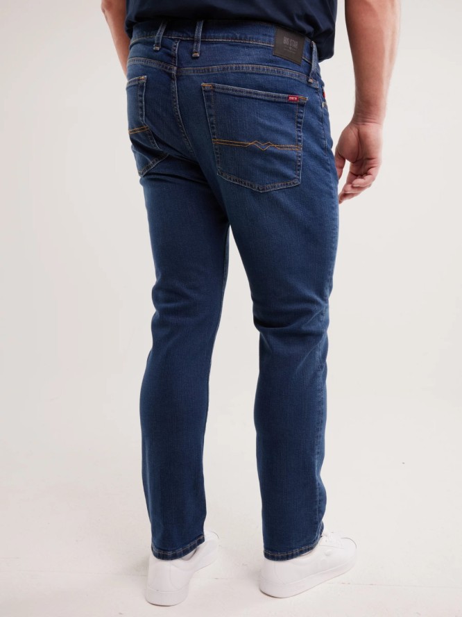 Jeansy męskie dopasowane granatowe Tobias 401