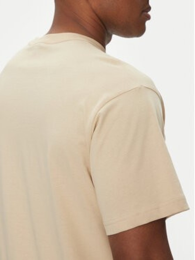 Versace Jeans Couture T-Shirt 78GAHT06 Beżowy Regular Fit