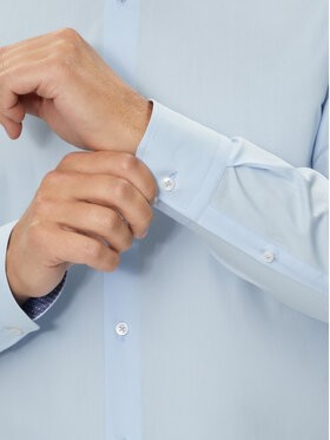 Boss Koszula H-Hank 50519859 Niebieski Slim Fit