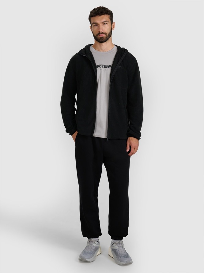 4F Polar regular z kapturem męski - czarny 3XL
