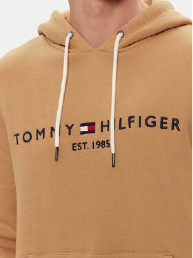 Tommy Hilfiger Bluza Logo MW0MW11599 Brązowy Regular Fit