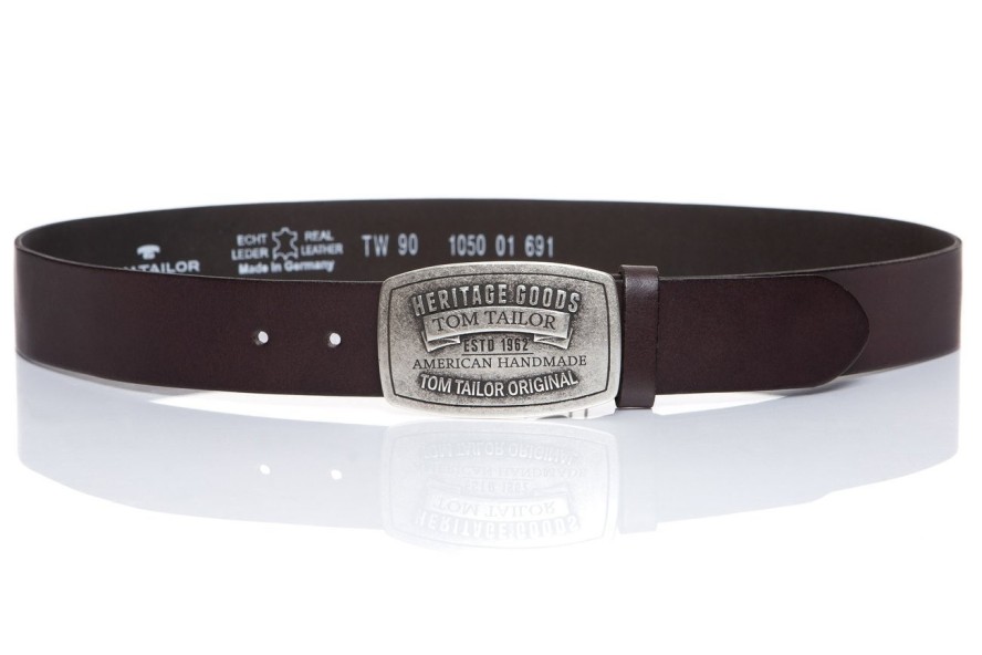 TOM TAILOR PASEK SKÓRZANY TG1050R01 691 40mm Gürtel Q.01