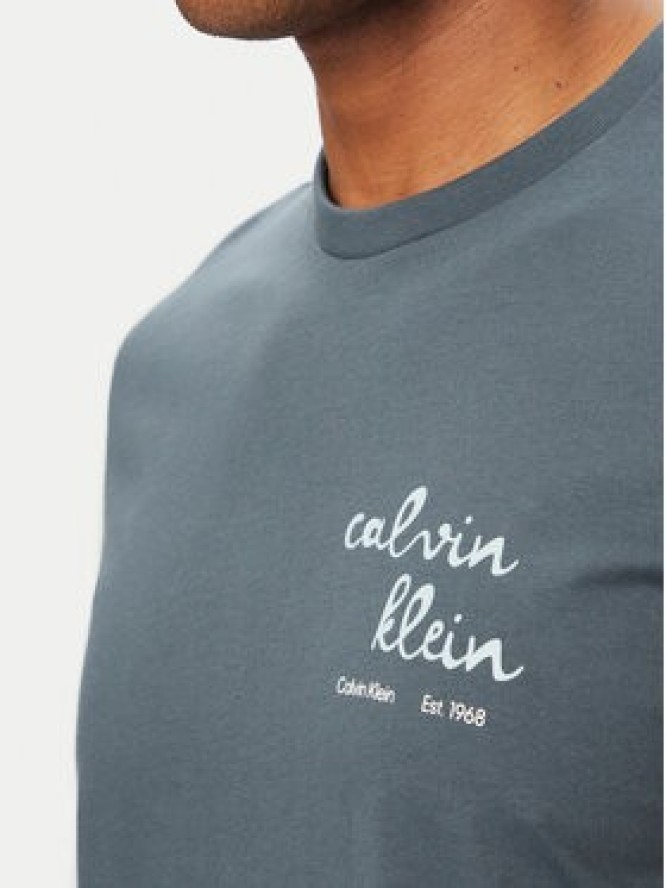 Calvin Klein Jeans T-Shirt LV04RG837G Granatowy Regular Fit