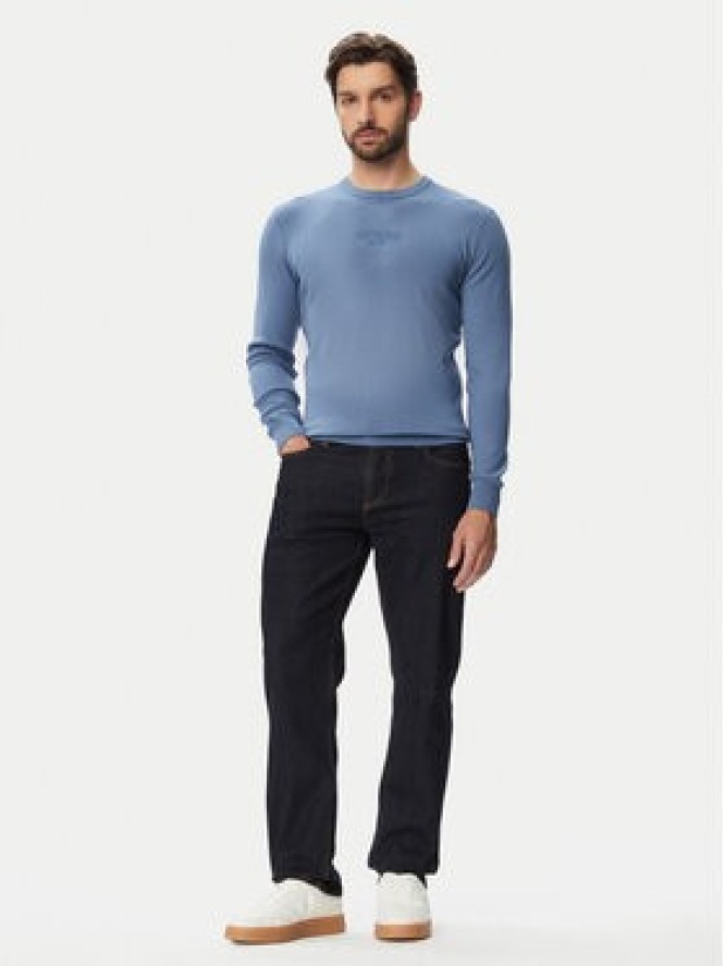 Guess Sweter M6YR12 Z0917 Niebieski Regular Fit