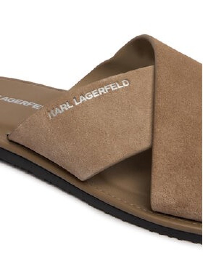 KARL LAGERFELD Klapki KL70213C Beżowy