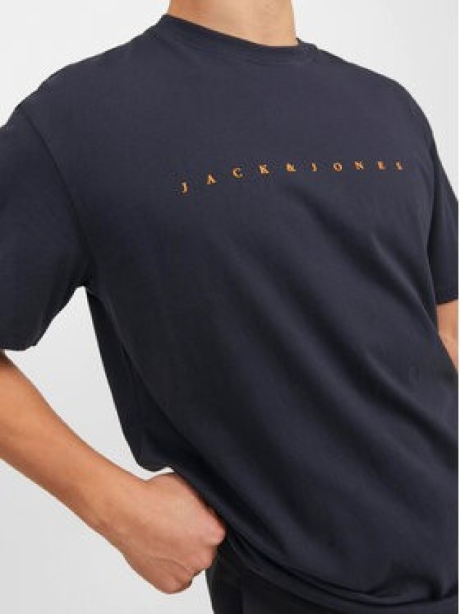 Jack & Jones T-Shirt Star 12234746 Granatowy Relaxed Fit
