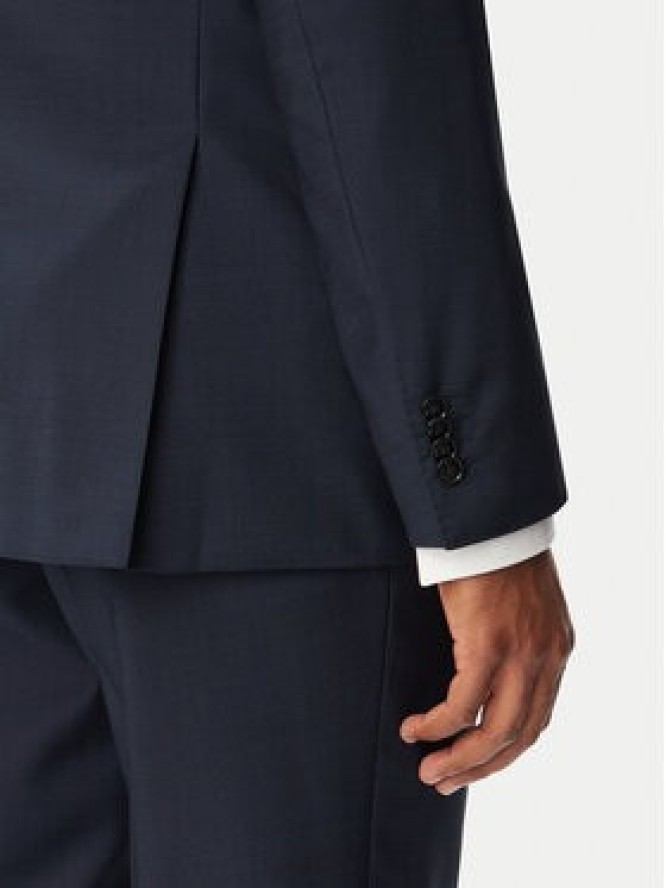 BOSS Garnitur H-Huge 50569798 Granatowy Slim Fit