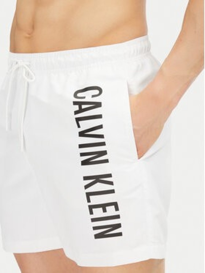 Calvin Klein Swimwear Szorty kąpielowe KM0KM01092 Biały Regular Fit