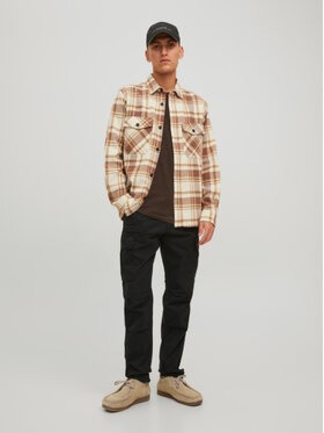 Jack & Jones Spodnie materiałowe Ace 12216664 Czarny Carrot Fit