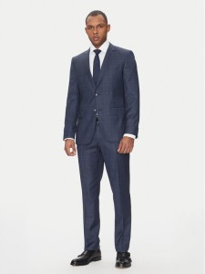 BOSS Garnitur H-Huge 50535401 Niebieski Slim Fit