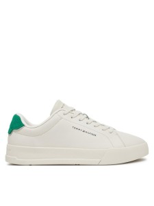 Tommy Hilfiger Sneakersy Th Court Lth Detail Ess FM0FM05367 Beżowy