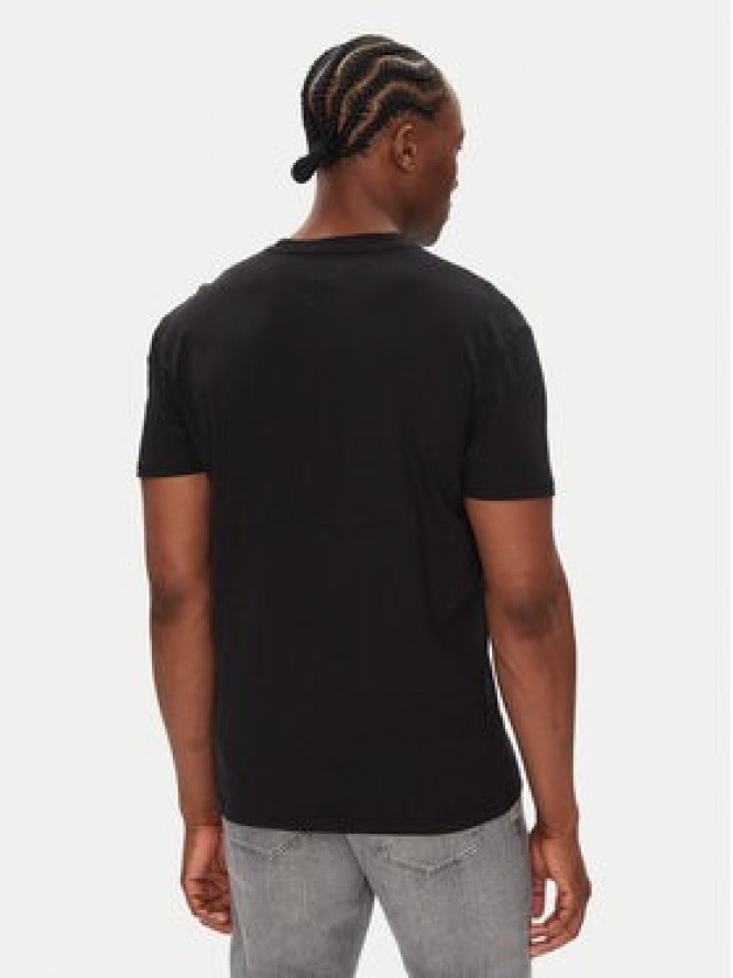Tommy Jeans T-Shirt Flag Linear DM0DM21911 Czarny Regular Fit