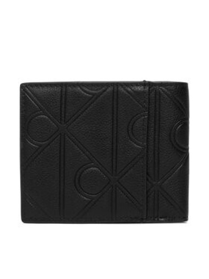 Calvin Klein Portfel Xl Emblem Aop Emboss Ew Billfold LV04D1177G Czarny