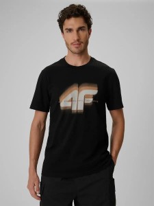 T-shirt regular z nadrukiem męski 4F 4FRSS26TTSHM4228