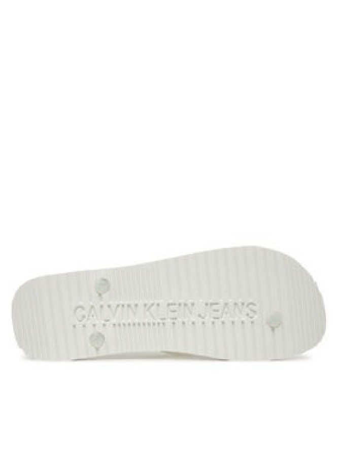 Calvin Klein Jeans Japonki Beach Sandal Transparent Tpu YM0YM01267 Biały