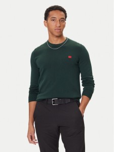 HUGO Sweter San Cassius-C1 50475083 Zielony Regular Fit