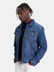 United Colors Of Benetton Kurtka jeansowa 2IPC53GV8 Granatowy Regular Fit