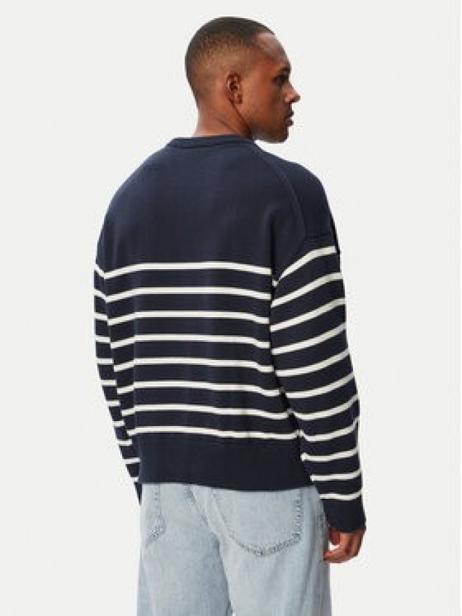 Calvin Klein Jeans Sweter LV04RG305G Granatowy Relaxed Fit