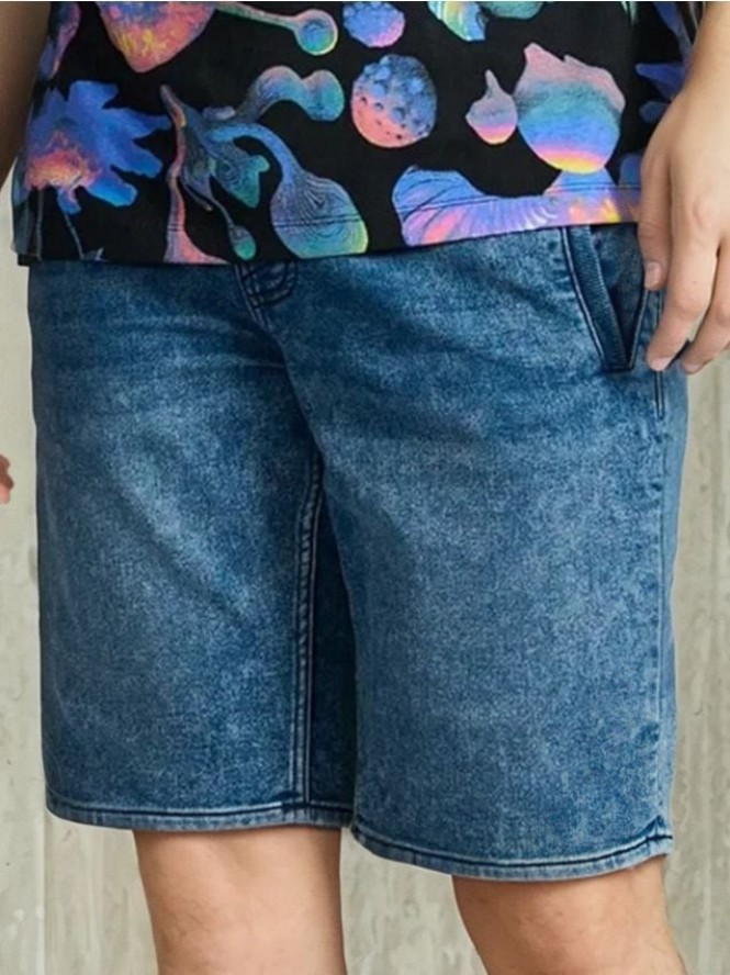 Szorty jeansowe - niebieski