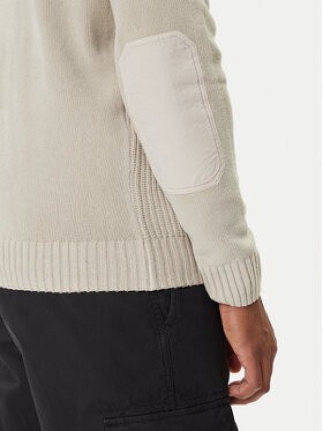 Aeronautica Militare Sweter 252MA1574UL00539 Beżowy Regular Fit