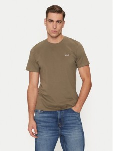 Schott NYC T-Shirt TSCLAWS1 Khaki Regular Fit