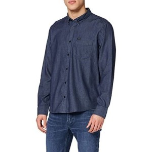 LEE BUTTON DOWN MĘSKA KOSZULA REGULAR FIT WASHED BLUE L880CQLR 112123029