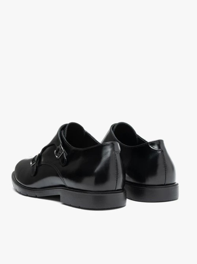 Czarne eleganckie monki
