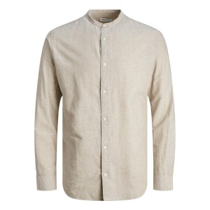 Koszula Jack & Jones letnia mieszanka lnu crockery