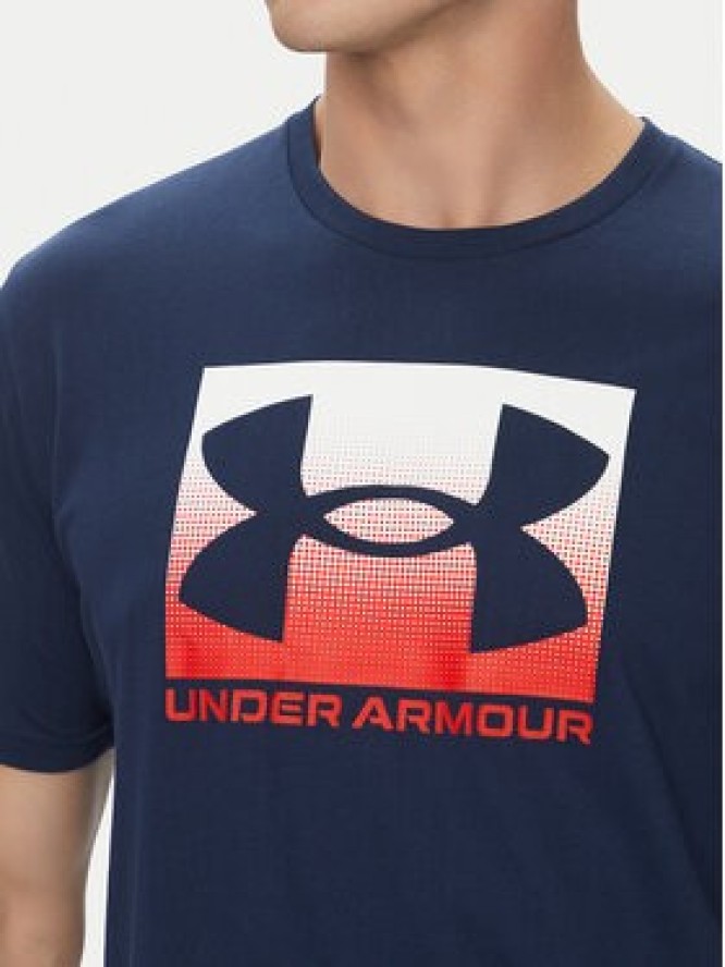 Under Armour T-Shirt Boxed Sports 1386793 Granatowy Loose Fit