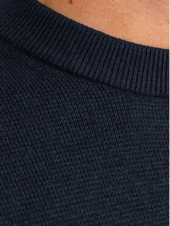 Jack & Jones Sweter Milano 12259666 Granatowy Relaxed Fit