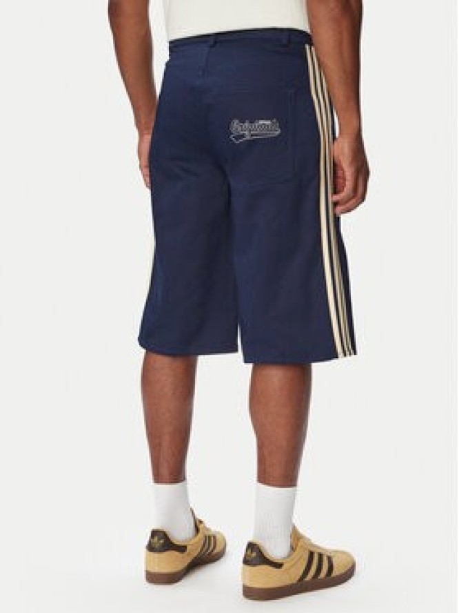 adidas Szorty materiałowe Firebrid Twill Jorts KR7234 Granatowy Regular Fit