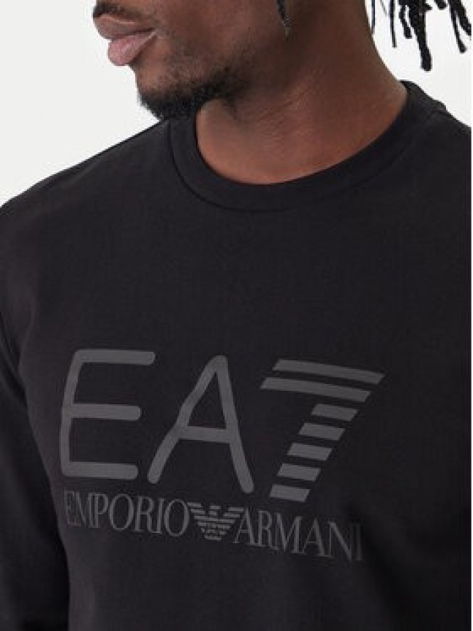 EA7 Emporio Armani Bluza 7M002278 AF22266 MC005 Czarny Regular Fit