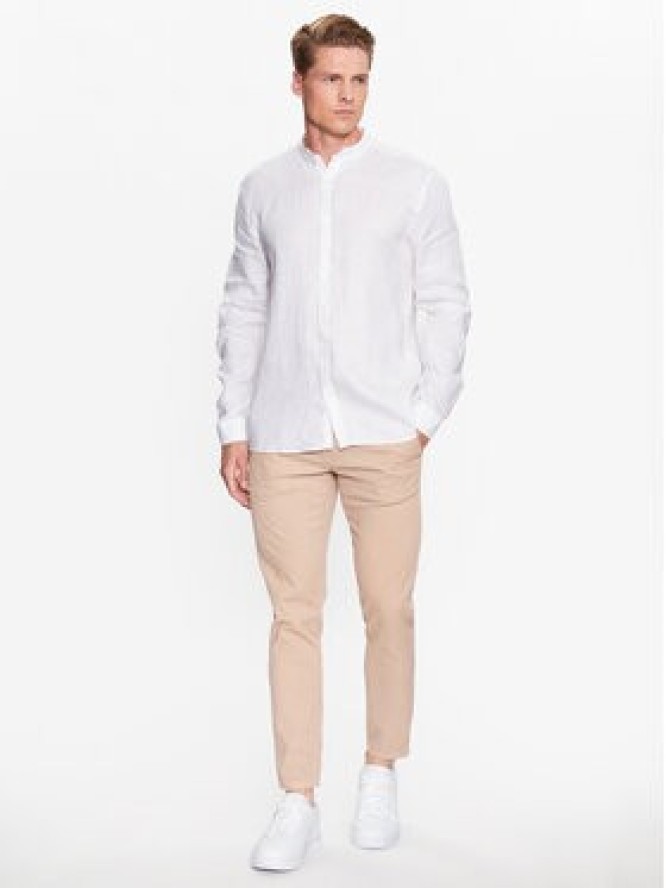 Hugo Koszula 50490740 Biały Slim Fit