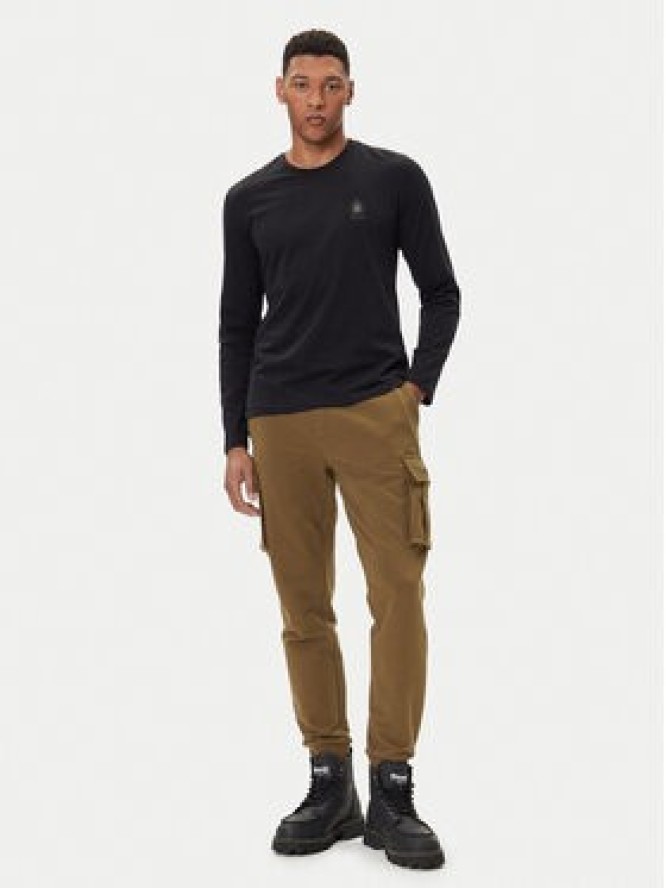 Aeronautica Militare Longsleeve 252TS2468UJ00703 Czarny Regular Fit