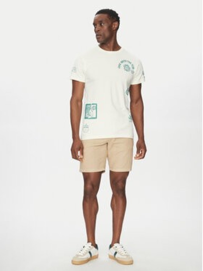 INDICODE Szorty materiałowe Wamo 70-728 Beżowy Slim Fit