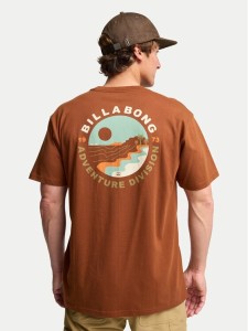 Billabong T-Shirt Rockies EBYZT00380 Brązowy Regular Fit