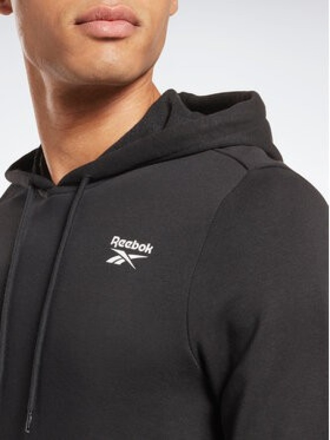 Reebok Bluza Identity Logo HA9273 Czarny Regular Fit