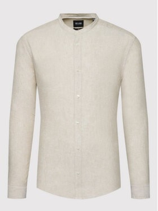 Only & Sons Koszula Caiden 22019173 Beżowy Slim Fit