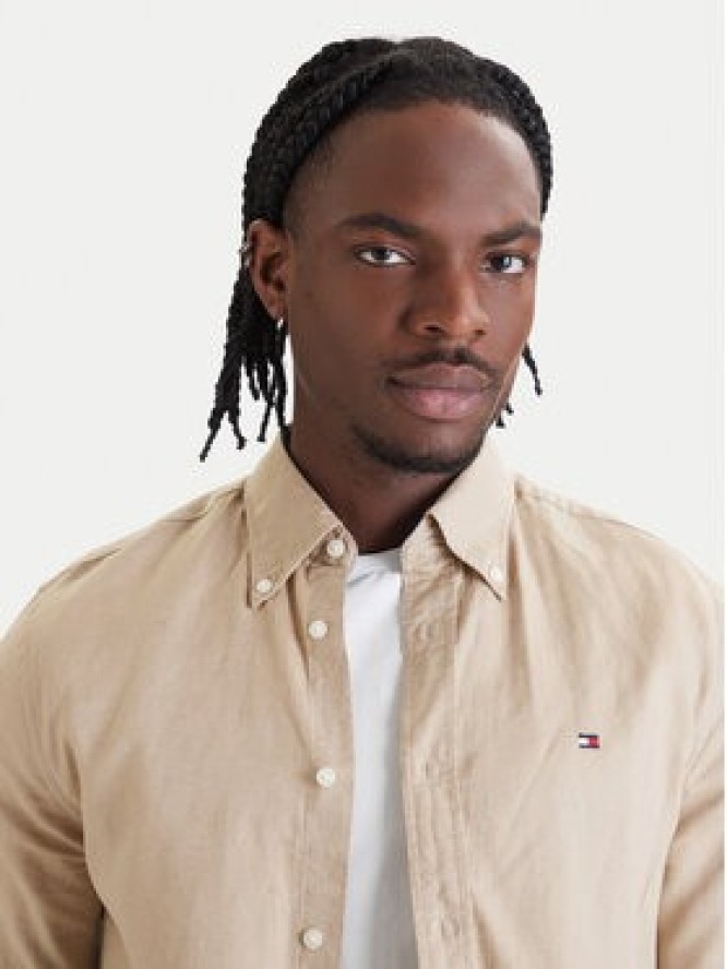 Tommy Hilfiger Koszula MW0MW42450 Beżowy Regular Fit