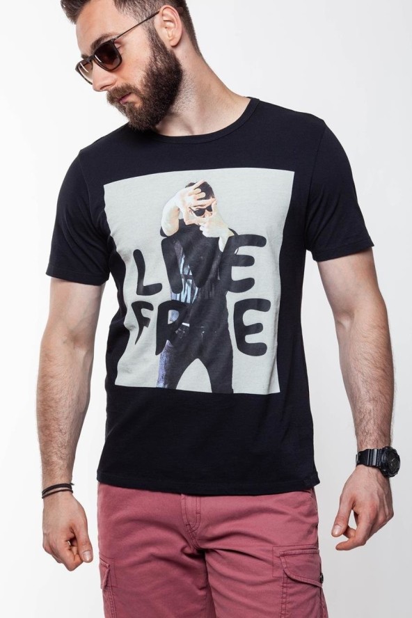 LEE T SHIRT PHOTO TEE BLACK L60QEP01 112113474