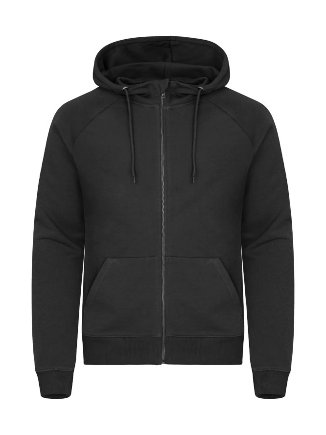 clique Miami PRO Hoody Full Zip bluza z kapturem z French terry – Black