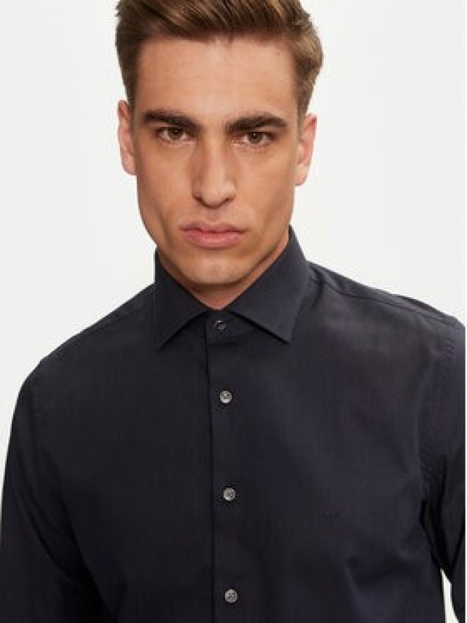 Michael Kors Koszula MK0DS01294 Granatowy Slim Fit