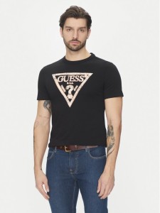 Guess T-Shirt M5GI06I3Z14 Czarny Regular Fit