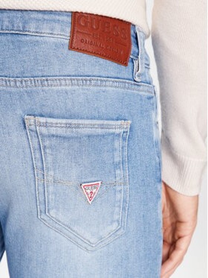 Guess Jeansy M2YAN1 D4Q43 Niebieski Skinny Fit