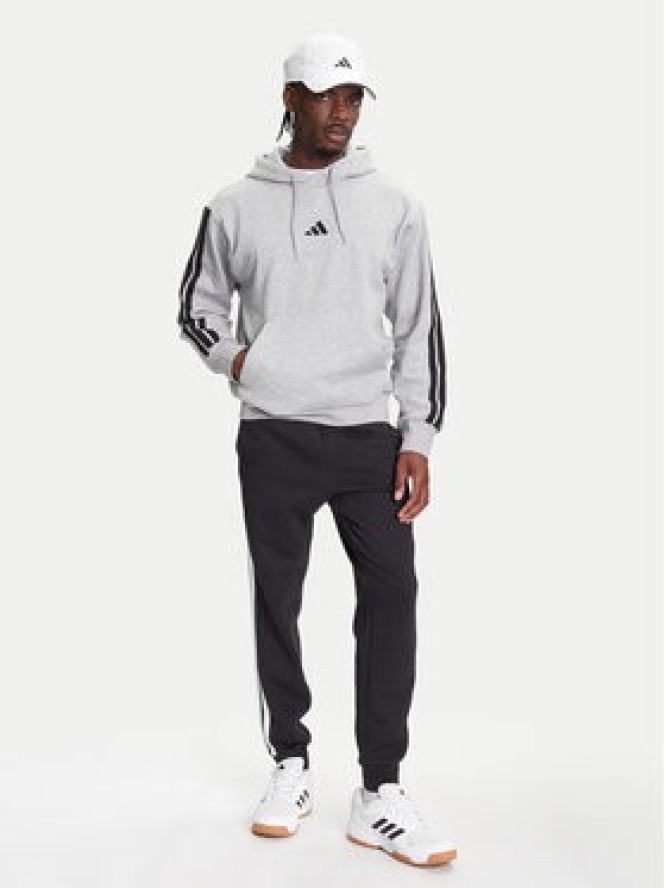 adidas Bluza Essentials 3-Stripes JE6302 Szary Regular Fit