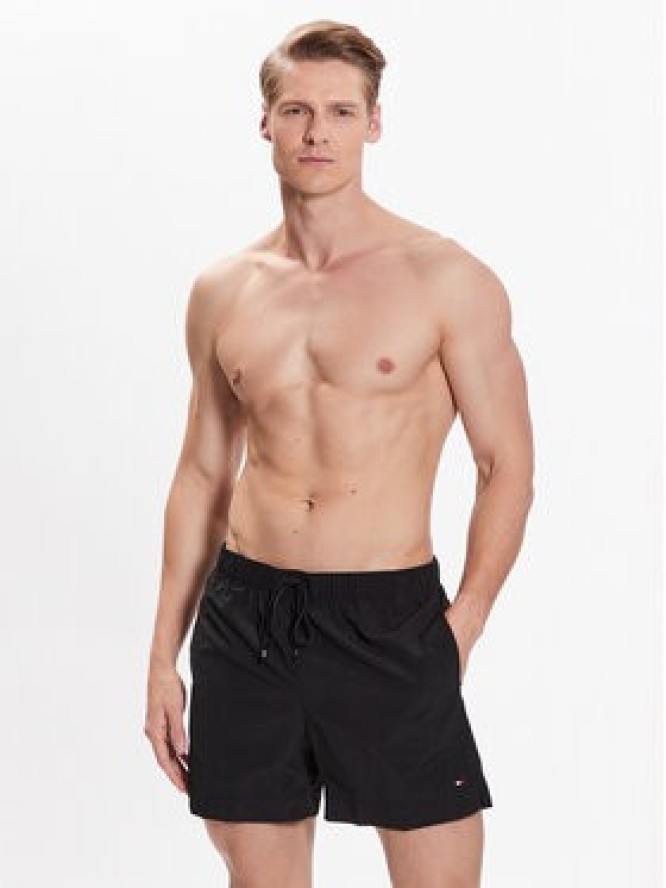 Tommy Hilfiger Szorty kąpielowe Essential UM0UM02793 Czarny Regular Fit