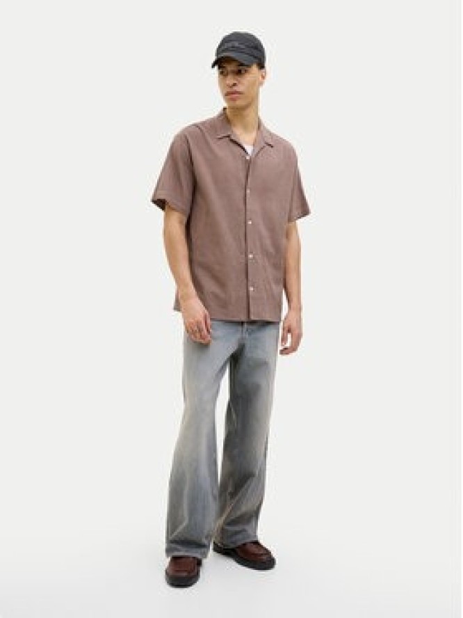 Jack & Jones Koszula Luke 12255781 Brązowy Relaxed Fit