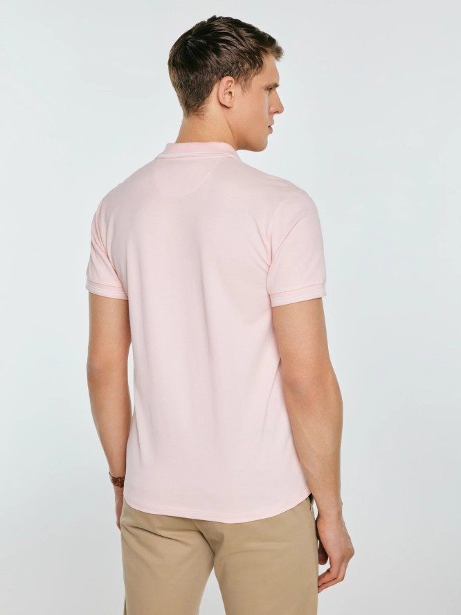 koszulka męska polo różowa wladym 601